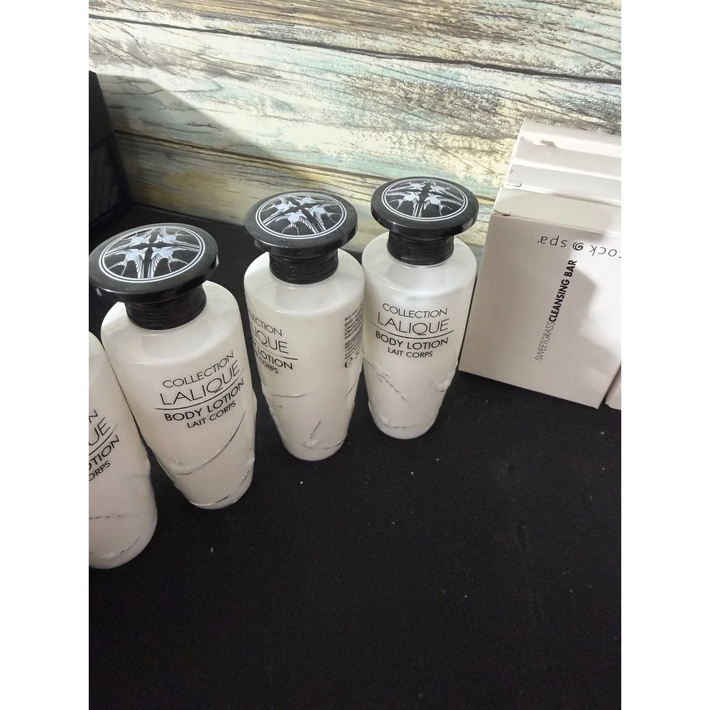 Lalique Hard Rock Spa Hotel Amenity Lot Travel Size Soap Lotion Shampoo‎ 30+ Pcs